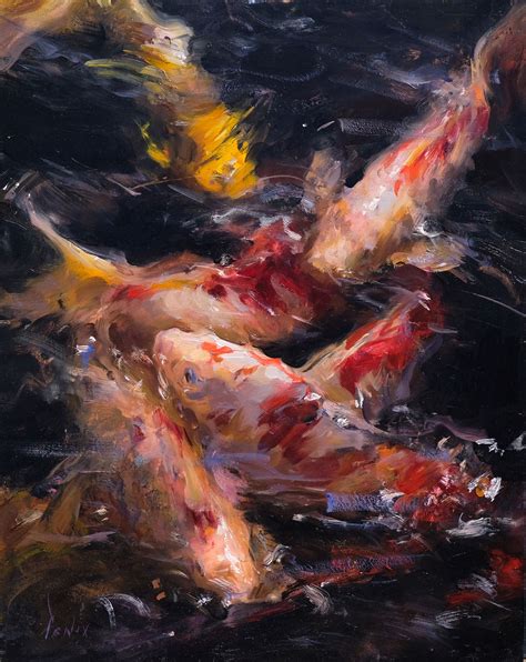 Convergence By Derek Penix Koi Painting Fish Art Ethereal Art