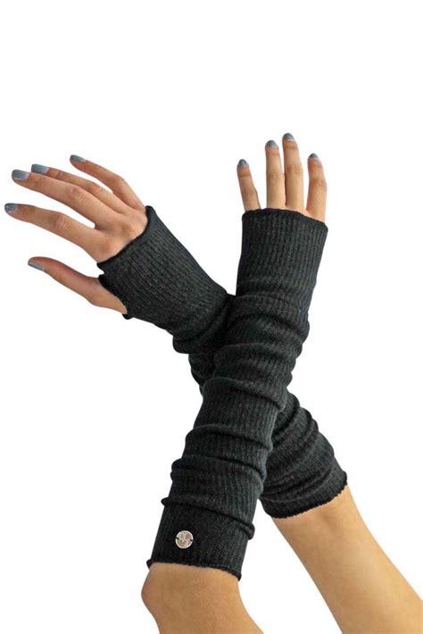 Long Arm Warmers With Thumb Hole Arm Warmers Long Gloves Fingerless