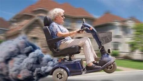 9gag on twitter mobility scooter funny old people scooter
