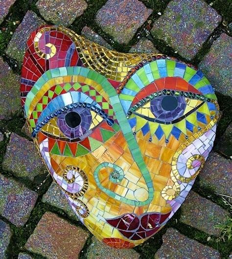 Whimsical Face Mosaic Pinterest