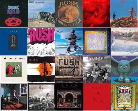 Rush Interactive Look At Bands 20 Studio Albums Studio Album Rush