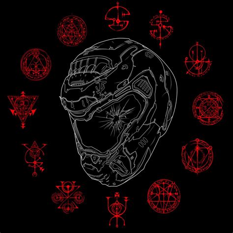 Doom Slayer Symbol Wallpaper