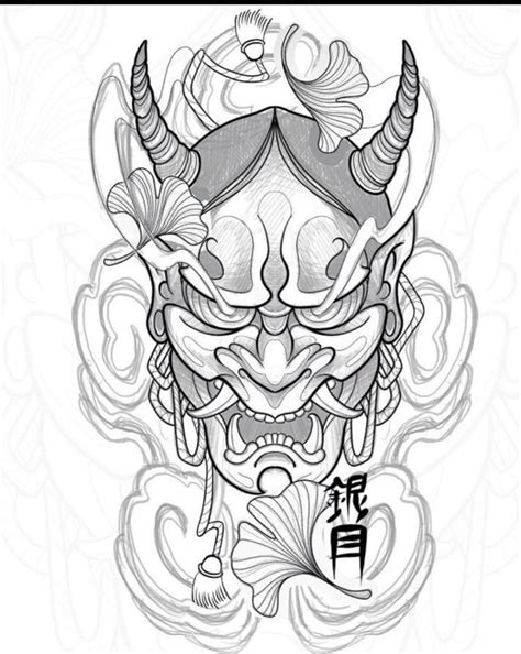 190 Oni Mask Tattoo Designs With Meaning2023 Tattoosboygirl Half
