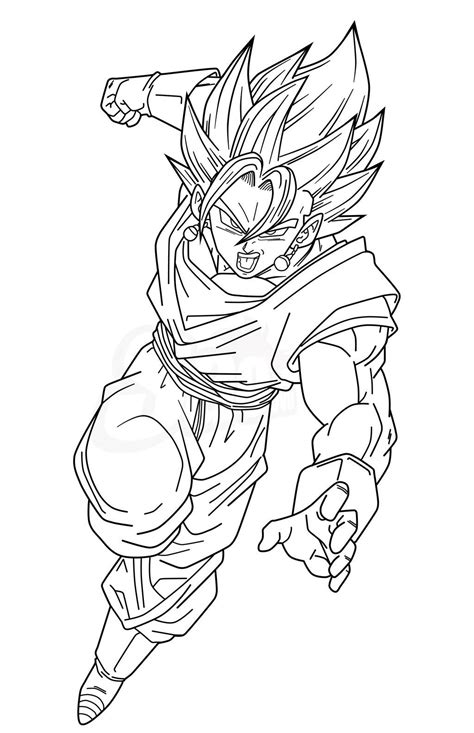 Sleeping beauty coloring pages ]. Vegetto SSJB - Lineart by SaoDVD on DeviantArt | Dragon ...