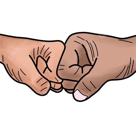 Fist Bump Hand Gesture Hand Cartoon Fist Png Transparent Clipart The