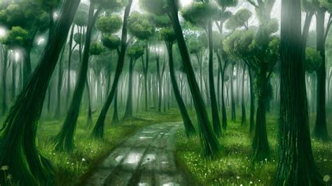 Fantasy Forest Background Sf Wallpaper