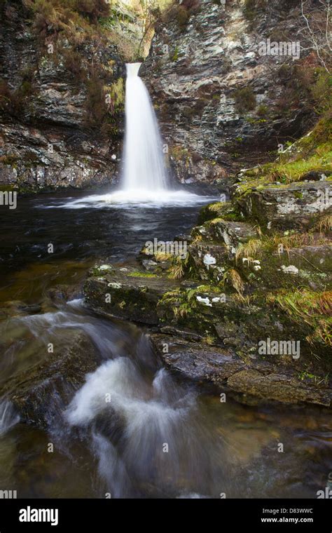 Grey Mares Tail Waterfall Galloway Forest Park Dumfries And Galloway