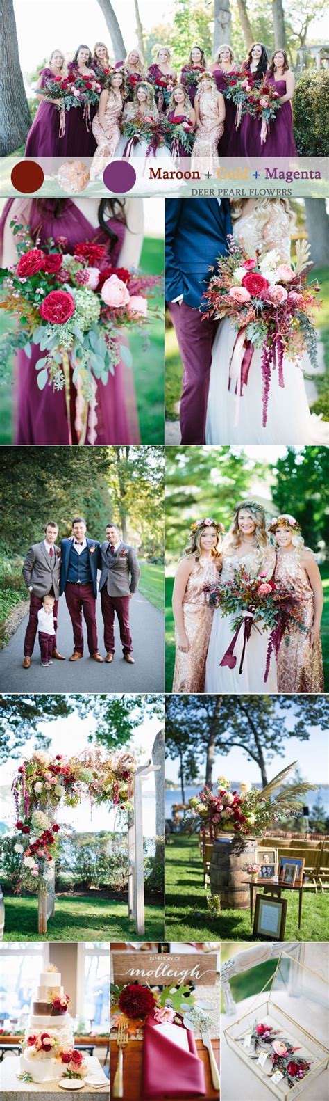 Top 4 Maroon Wedding Color Combos To Steal 2024