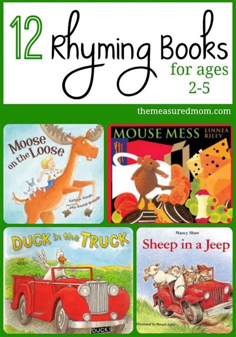 Learning sight words is a critical skill for kids to learn how to read! Rhyming Books for Toddlers & Preschoolers - The Measured Mom