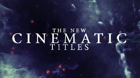 Cinematic Titles 2 After Effects Template Youtube