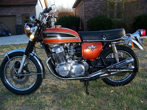 First introduced in the early 1970's, this bike. 1975 Honda Cb 750 " Flake Sunrise Orange " Vintage Cb750 4