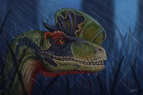 Artstation Jurassic Park Spitterdilophosaurus