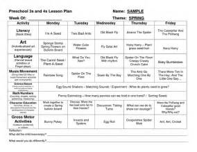 Preschool Lesson Plan Template Prek Activities And Resources