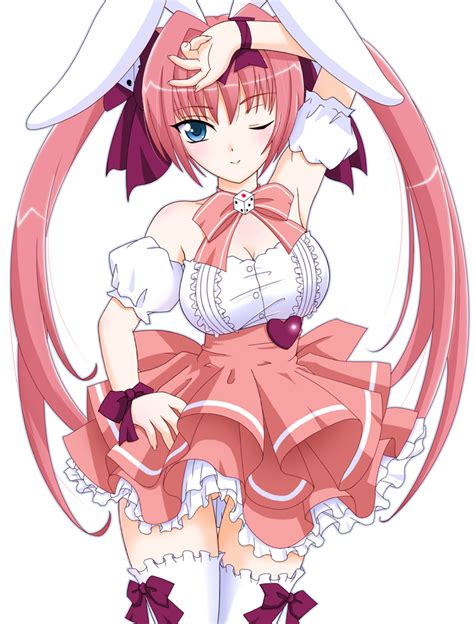 Usada Hikaru Di Gi Charat Artist Request Animal Ears Blush Breasts