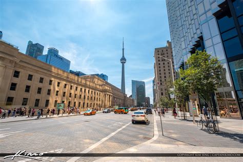 Cn Tower Downtown Toronto Ontario Canada Street Royal Stock Photo