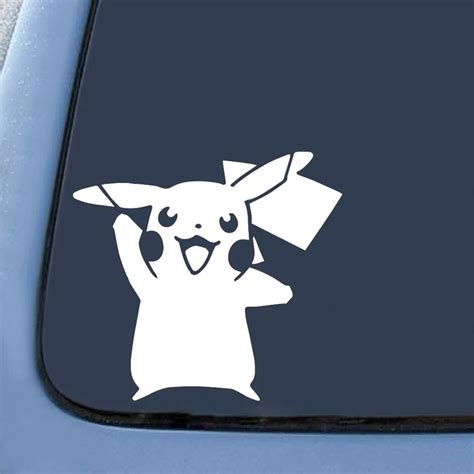 Pokemon Go Inspired Pikachu Card Game Vinyl Sticker Car Windowlaptop