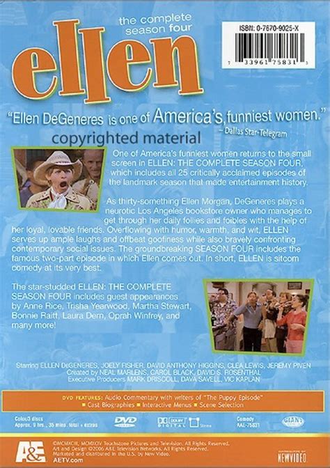 Ellen The Complete Season Four Dvd 1996 Dvd Empire