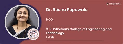 C K Pithawala College Of Engineering And Technology Dr Reena