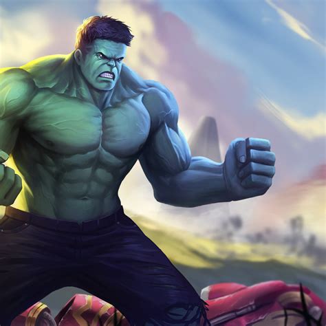 2932x2932 Hulk In Avengers Infinity War Artwork Ipad Pro Retina Display