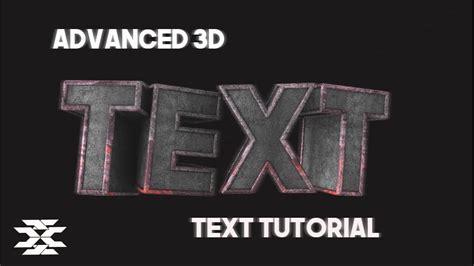 How To Create Advanced 3d Text In Cinema 4d Youtube