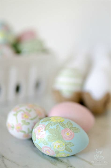 Beautiful And Simple Painted Easter Eggs