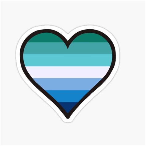 Mlm Pride Flag Heart Sticker For Sale By Swampmaster Redbubble