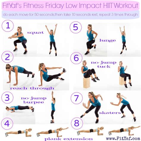 Fityafs Fitness Friday Low Impact Hiit Workout