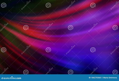 Dark Blue Red Vector Glossy Abstract Background Stock Vector