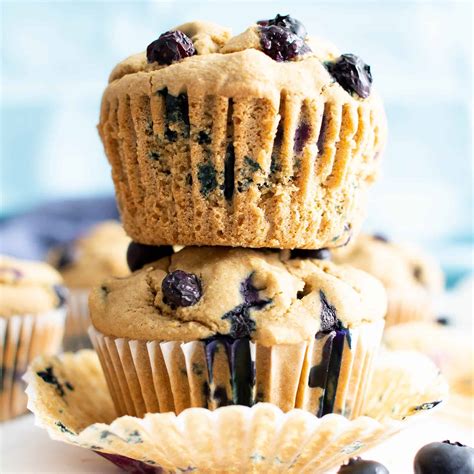 Healthy Vegan Gluten Free Blueberry Muffins Beaming Baker