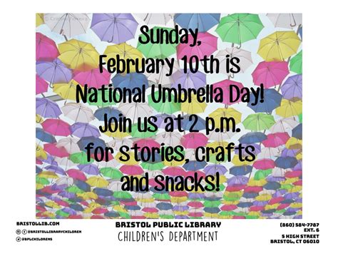 Umbrella Day Bristol Public Library