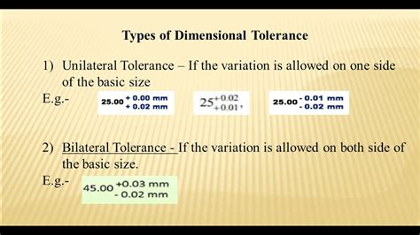 Tolerance And Limits Types Of Tolerance Gd And T Explained Youtube