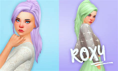 Sims 4 Finds — Holosprite Roxy Hair By Sim Blob Recoloured In