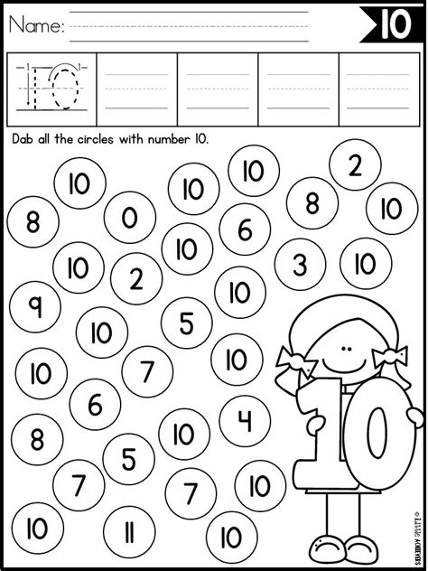 Number Recognition 10 20 Worksheets For Preschool Number Recognition