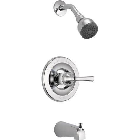 I have a delta single handle shower valve that will not deliver hot water to shower head? Delta Foundations Single-Handle 1-Spray Tub and Shower ...