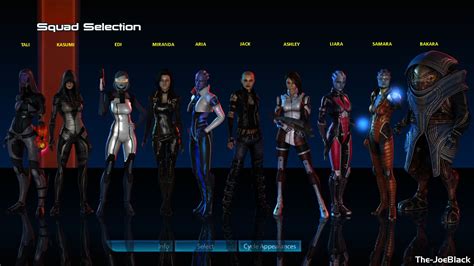 Squad Select All Female By The Joeblack On Deviantart Mass Effect