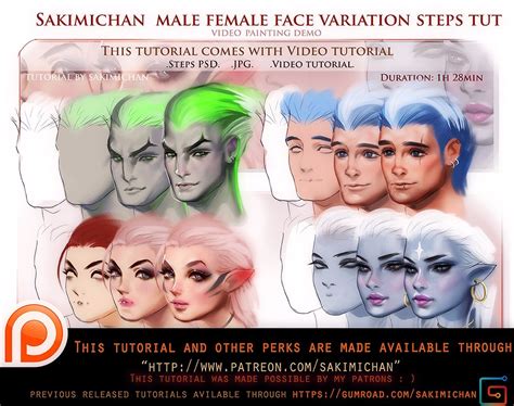 Female Male Face Variation Video Tutorial Pack By