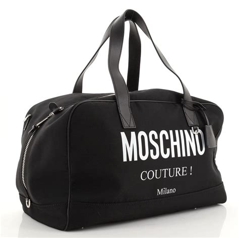 Moschino Couture Duffle Bag Canvas Large 8142088 Rebag