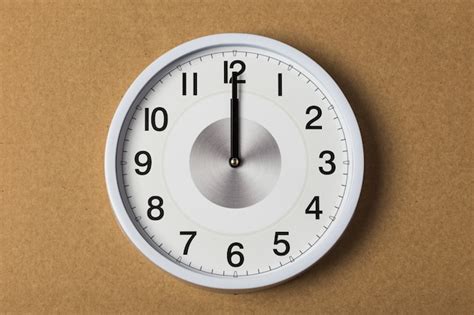 Premium Photo Wall Clock Showing Twelve Oclock