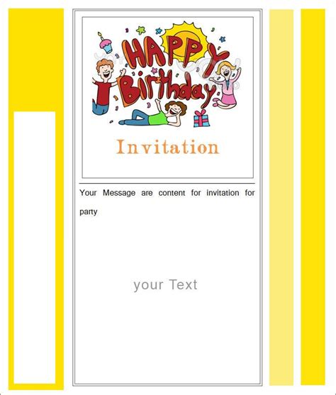 When it's time for a celebration, whether a birthday party, intimate wedding, or a weekend blowout, creating your own invitations can. 27+ Best Blank Invitation Templates - PSD, AI | Free ...