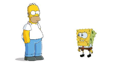 Homer Simpson And 1999 Spongebob Squarepants By Superblueguy On Deviantart