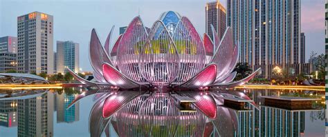 Mybestplace Lotus Building The Beautiful Building Shaped Like A