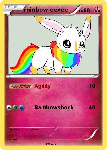 Pokémon Rainbow Eevee 9 9 Agility My Pokemon Card