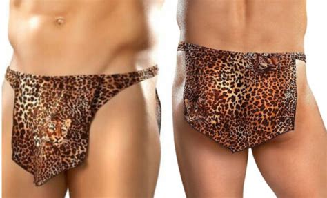Jungle Stud Tarzan Jungle Thong Underwear Brief Cheetah Leopard Print Male Power EBay