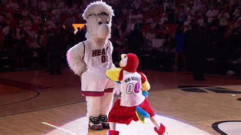 Teen Has Dance Off With Miami Heat Mascot During Nba Finals Gma
