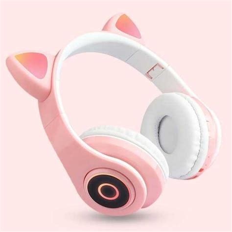 Jual Headset Headphone Bluetooth Telinga Kucing Cute Cat Ear B39 Di