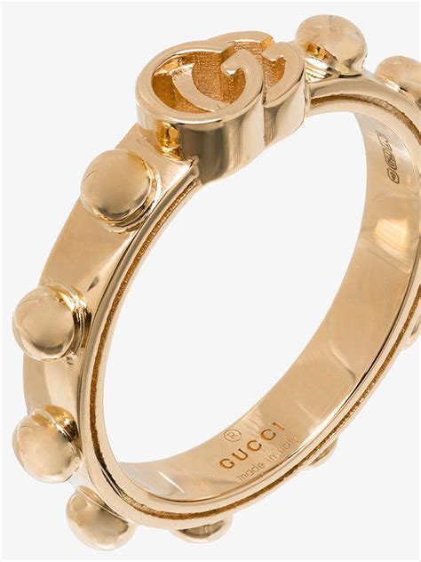 Gucci 18kt Yellow Gold Gg Running Ring In Metallic Lyst