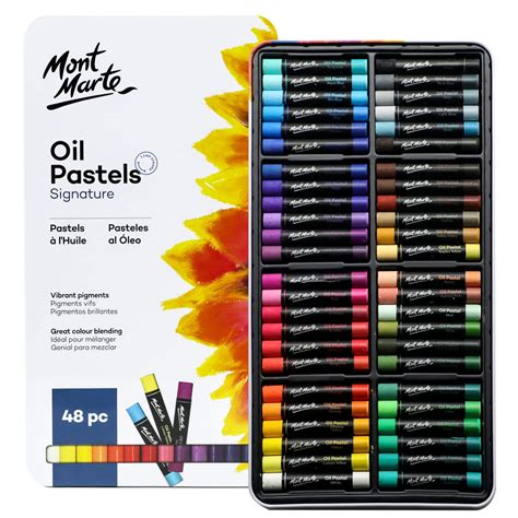 Buy Mont Marteoil Pastels In Tin Box Signature 48pc 48 Assorted Colors