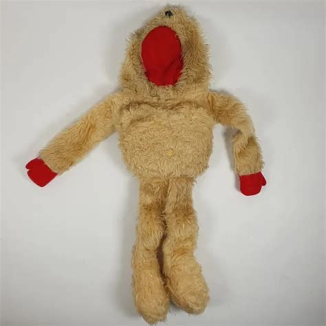 Gordon The Gopher Puppet Vintage Original Telitoy Genuine Soft Toy With