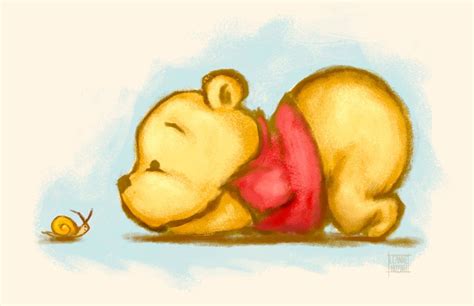 Winnie The Pooh Baby Pooh Bear Illustration Art Print Etsy Bear