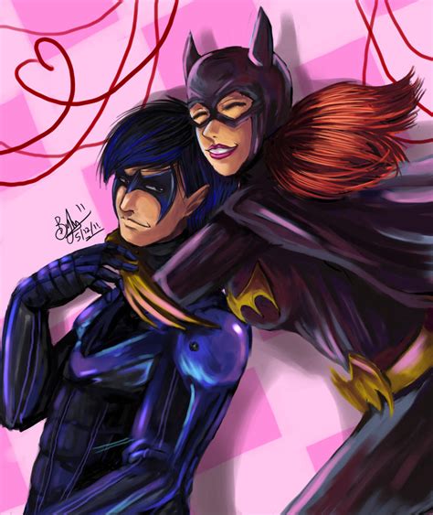 51211 Nightwing And Batgirl Yay By Beverii On Deviantart